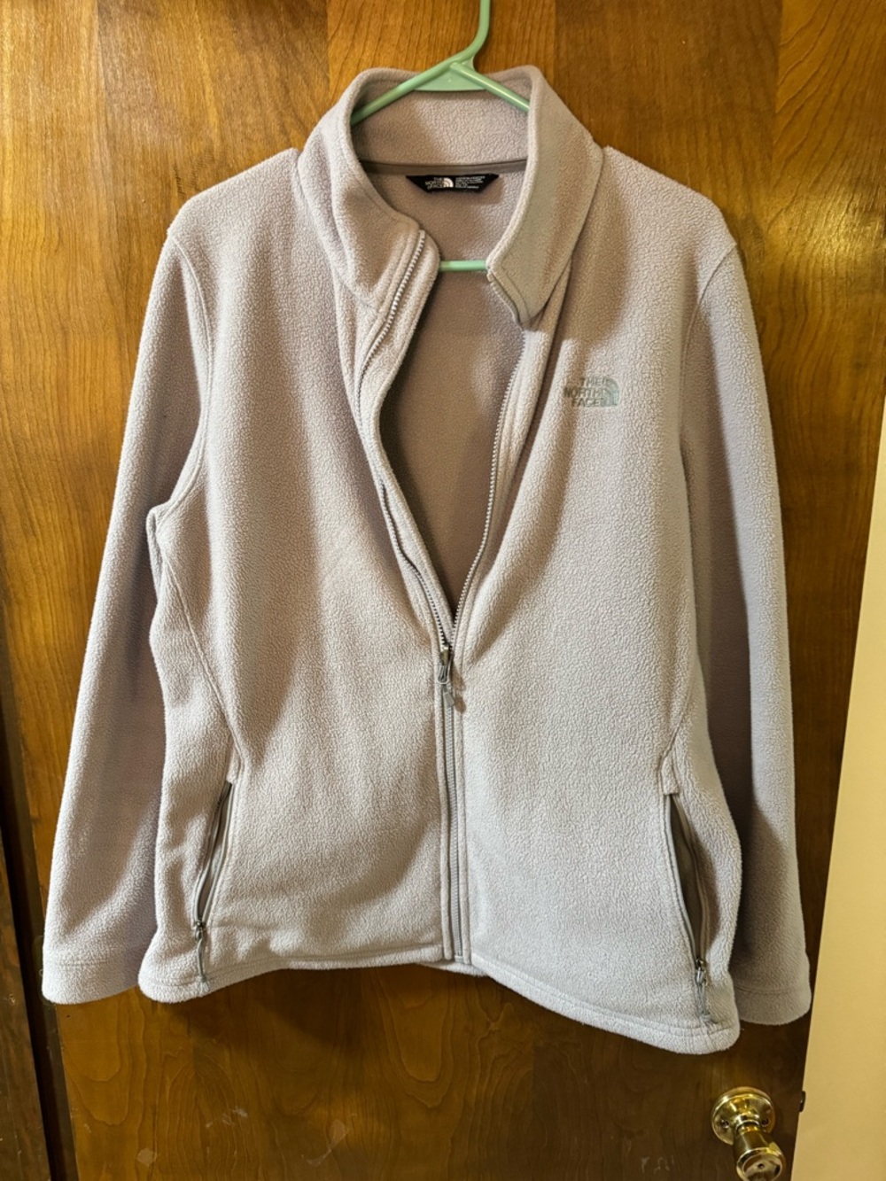 Women’s The North Face Light Gray Cozy Fleece Jacket